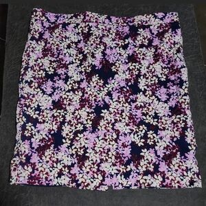 J. Crew Pink and Purple Floral Mini Skirt
